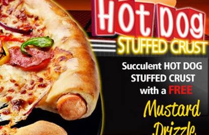 Pizza Hut izumio novu pizzu punjenu hrenovkom duž ruba