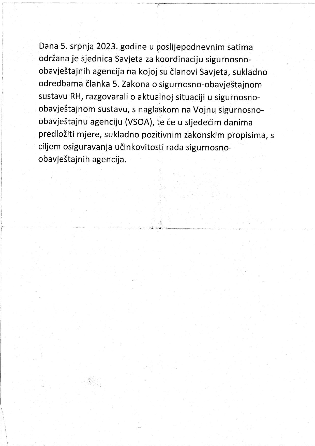 Vlada: 'Milanović sam preko Lozančića traži mjere za VSOA-u, a sada Vladu lažno optužuje...'