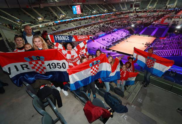 Lille: Atmosfera na stadionu tijekom prvog dana finala Davis Cupa izmeÄu Francuske i Hrvatske
