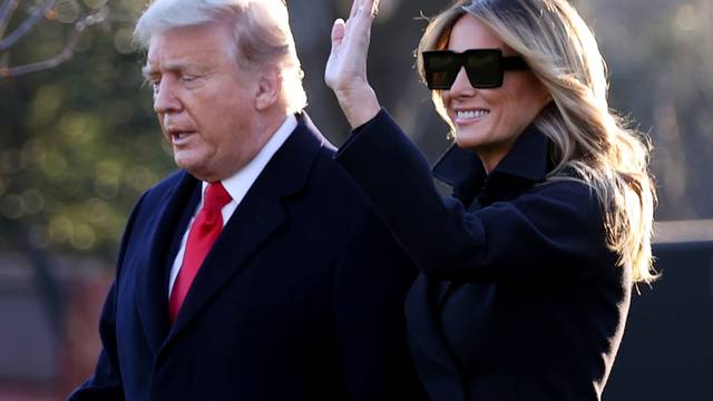 U.S. President Trump and the first lady depart for holiday travel to Florida from the White House in Washington