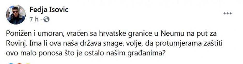 Scenarista serije 'Lud, zbunjen, normalan' vratili su s granice: 'Tako štite interese Hrvatske...'