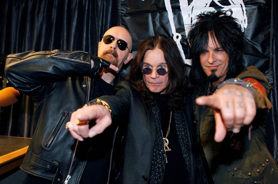 FILE PHOTO: Ozzy Osbourne and friends announce OZZFest 2010 lineup during a news conference in Los Angeles