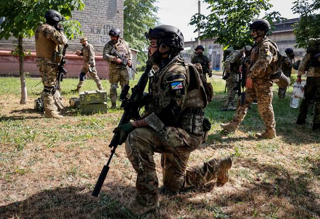 FILE PHOTO: Russia's attack on Ukraine continues, in Luhansk region