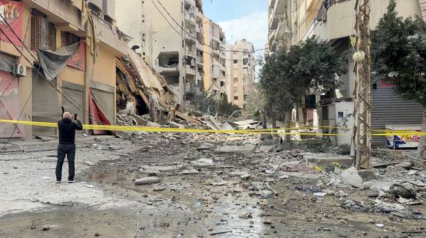Aftermath of strikes in Beirut