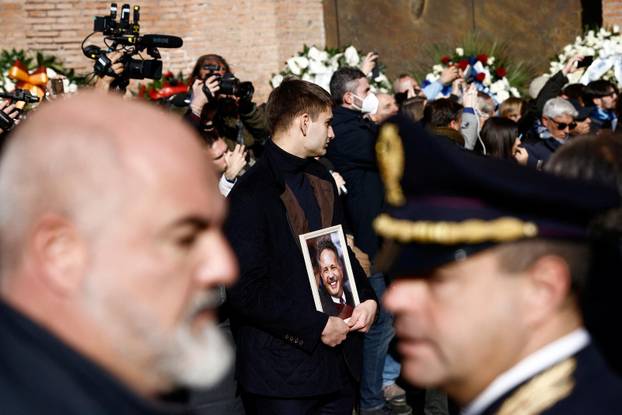 Funeral for former AC Milan and Bologna manager Sinisa Mihajlovic in Rome