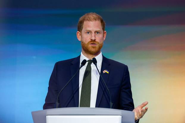 Britain's Prince Harry visits Ukraine