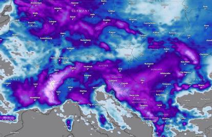 Pogledajte zimsku oluju koja stiže u Europu! Najavili obilan snijeg za Hrvatsku i Sloveniju