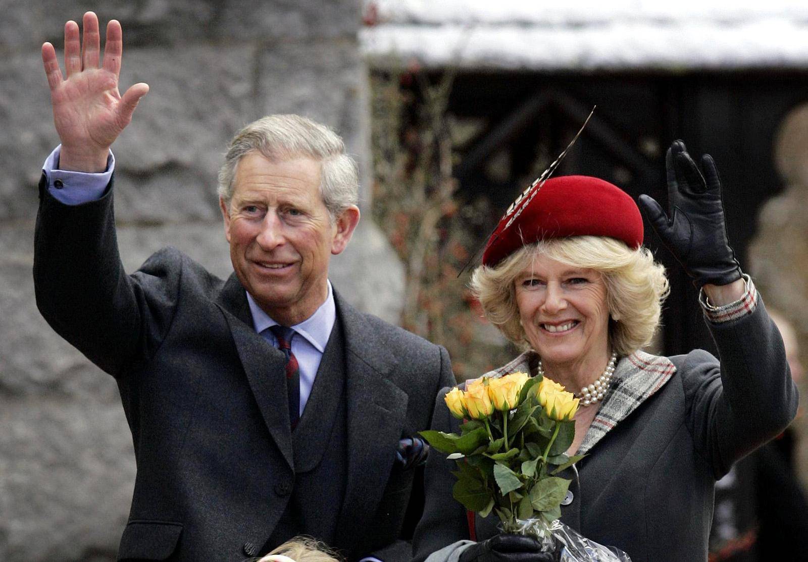 London: 09.04.2005., vjen?anje princa Charlesa i Camille
