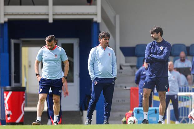 Neuruppin: Trening hrvatske nogometne reprezentacije uoči utakmice s Italijom 