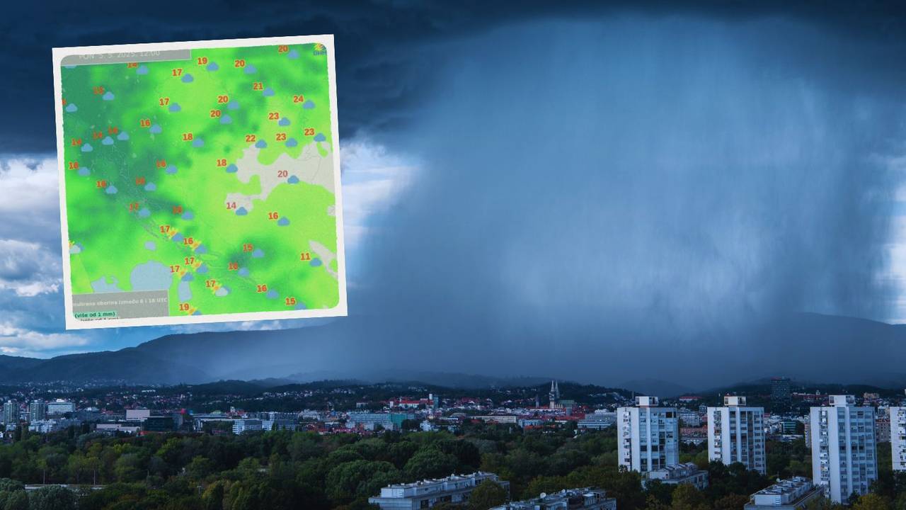 Stiže velika promjena vremena: Donosi  jaku kišu, grmljavinska nevremena i veće zahlađenje...