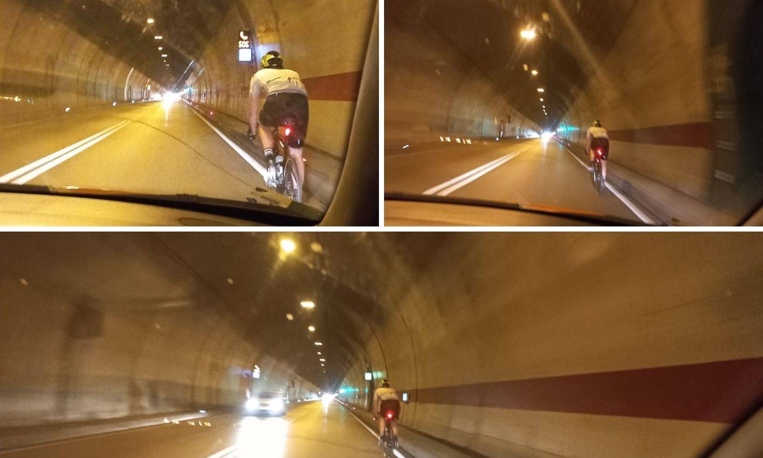 Biciklist u tunelu Sv. Ilija: 'Nije imao ni prednje svjetlo, stvorio čitavu kolonu  iza sebe, strašno'