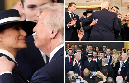 Trumpa prvo 'stisnuo' Biden, izljubila ga kći Ivanka, a tek onda je potapšao suprugu...
