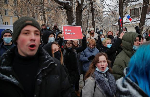 Rally in support of Alexei Navalny in Moscow