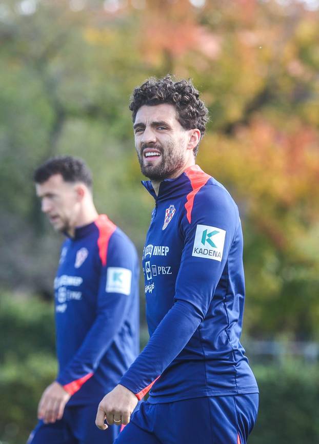 Zagreb: Hrvatska nogometna reprezentacija na treningu u Maksimiru