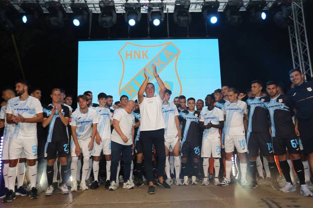 Rijeka: Predstavljanje novih dresova nogometaša Rijeke