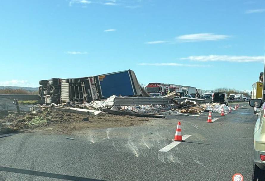 VIDEO Što je ovo, majko mila?! Transformer na A3: 'Taj kamion je bio u onoj strašnoj nesreći'
