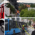 VIDEO U Zagrebu se zapalio ZET-ov autobus: 'Čuo sam eksploziju i vidio autobus u plamenu...'