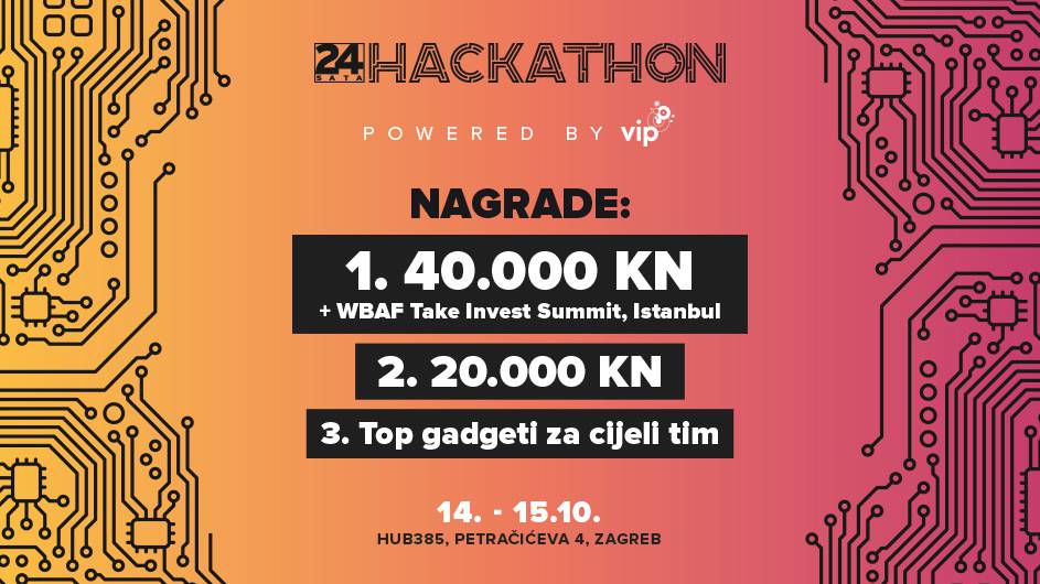 Glavna nagrada 40.000 kuna! Prijavi se na 24sata Hackathon