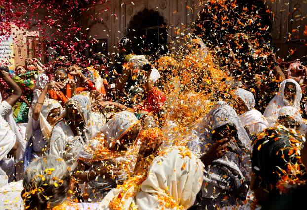 Holi celebrations in Vrindavan