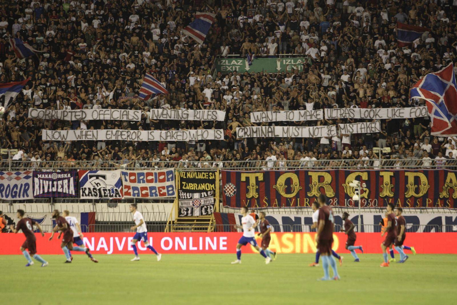 Katastrofa u Splitu! Hajduk je izgubio od Gzire i ispao iz EL-a