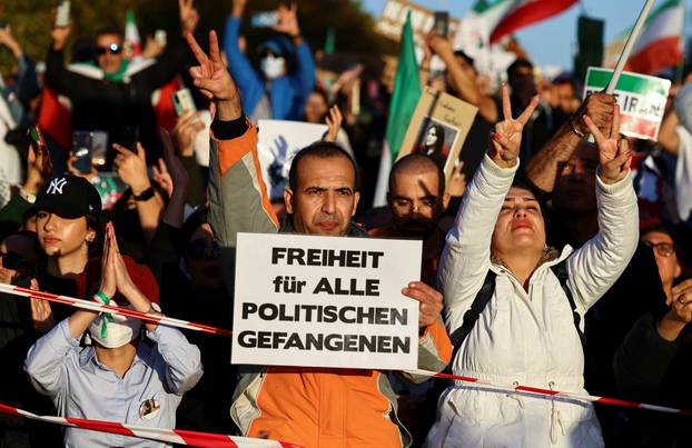 Protest following the death of Mahsa Amini in Iran, in Berlin