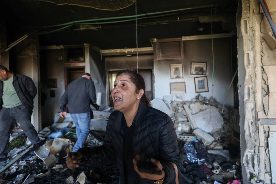 Aftermath of an Israeli strike in Beirut