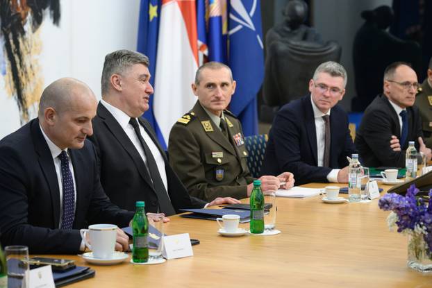 Zagreb: Predsjednik Republike Zoran Milanović primio glavnog tajnika NATO-a Marka Ruttea