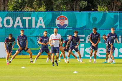 Rovinj: Trening hrvatske nogometne reprezentacije