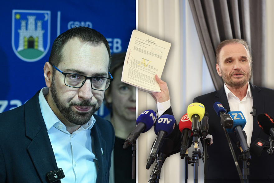 Zagreb: Izvanredna konferencija za medije povodom podnošenja kaznene prijave protiv Tomislava Tomaševića