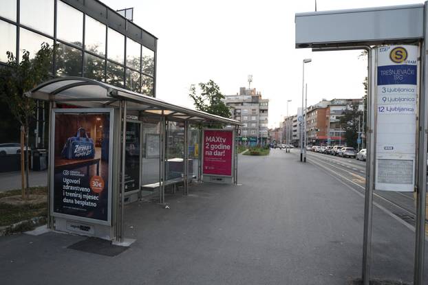 Zagreb: Trešnjevka za vrijeme štrajka ZET-a