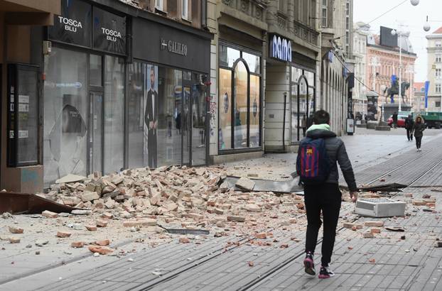 Oštećenja u centru Zagreba nakon potresa