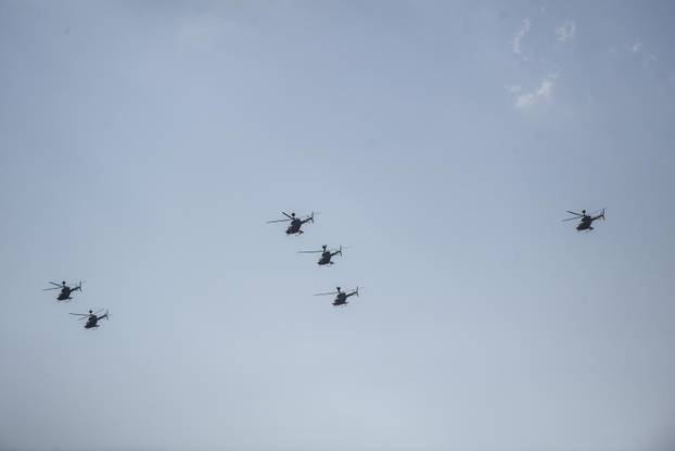 Zagreb: Generalna proba svečanog vojnog mimohoda - zračne snage 