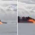 VIDEO Šokantna snimka: Avion se prevrnuo na krov u Torontu, stražnji dio zahvatila buktinja!