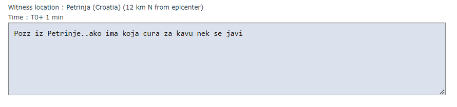 EMSC ili stranica za spojeve? Tlo se trese, a netko piše: 'Pozz iz Petrinje, ako ima koja cura...'