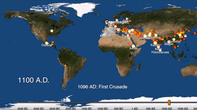 Genijalna animacija: Kako su nastali gradovi kroz tisućljeća