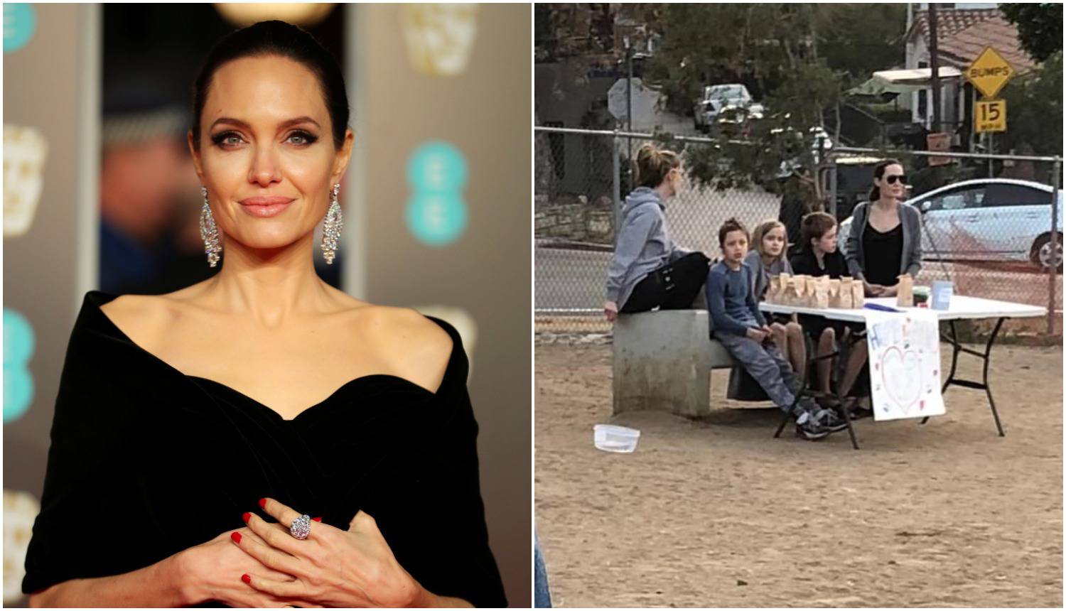 Angelina Jolie uhvaćena kako prodaje pseće kolačiće u parku