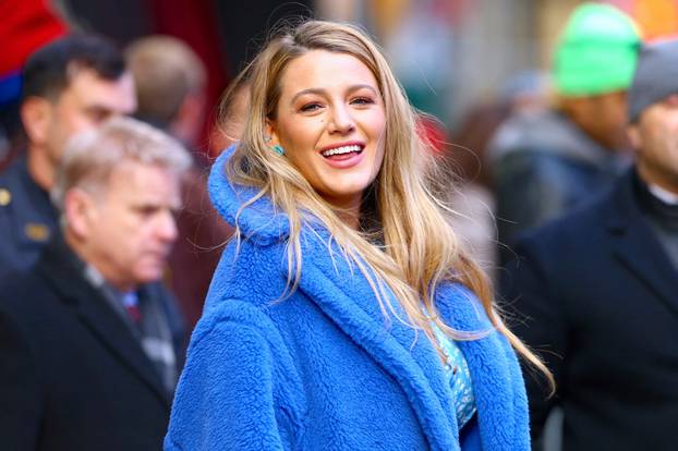 Blake Lively at Times Square in New York