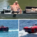 VIDEO LJETNE RADOSTI Na Muri 'okrenuli' janjca na &ccaron;amcu, a morem na jugu jurio 'Ferrari'