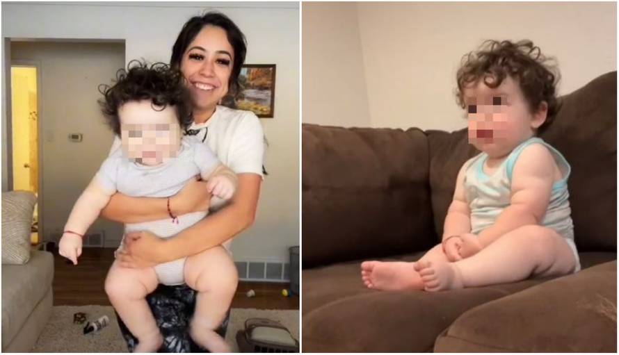 'Beba mi je toliko velika da ljudi misle da ga šopam hranom, a on nema još ni godinu i pol'