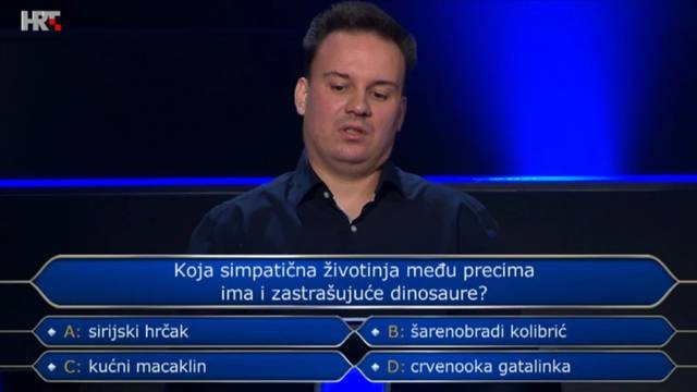 Tomislav je odustao na pitanju o dinosaurima za 250 tisuća kuna: Znate li vi točan odgovor?