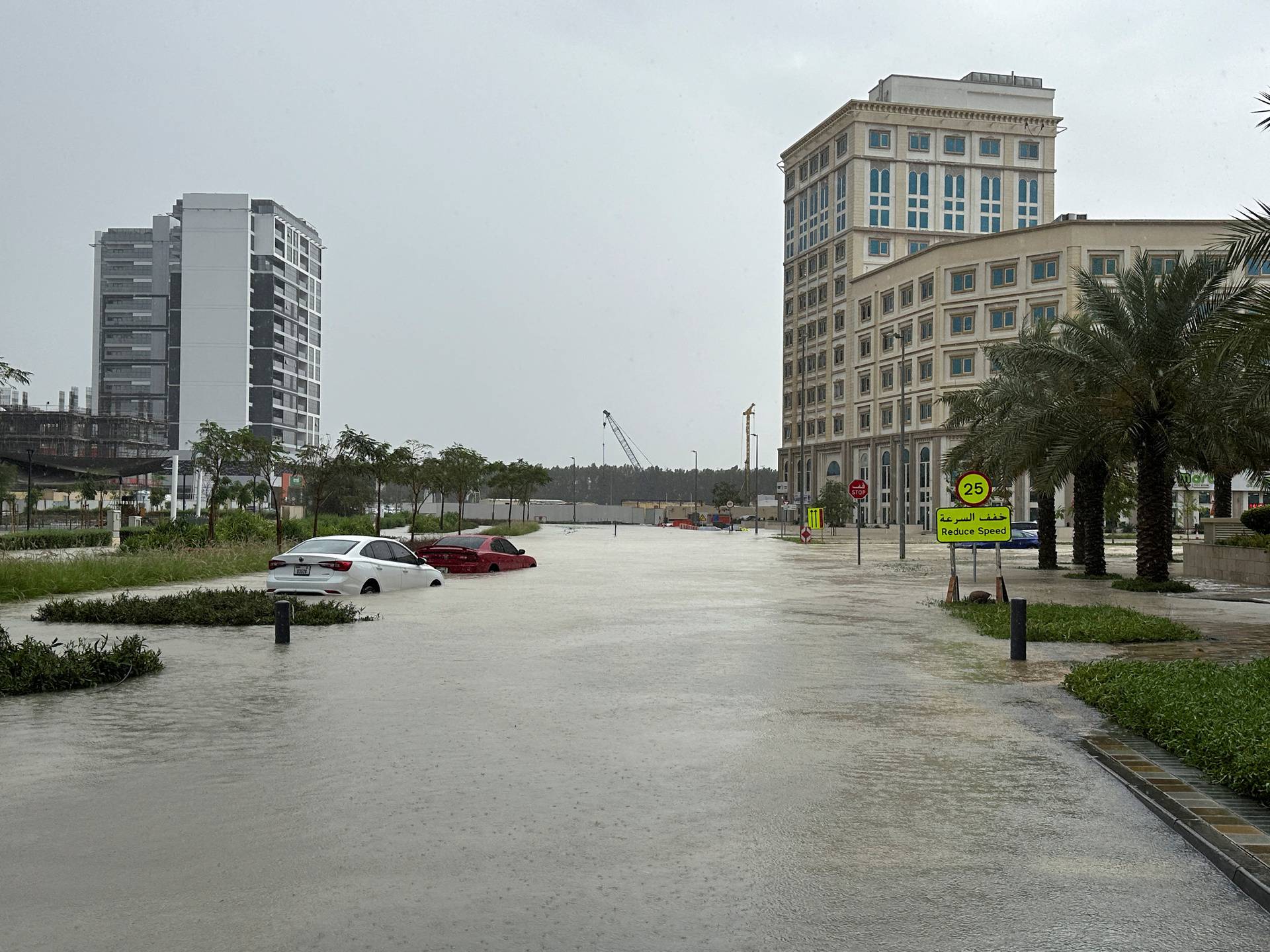 Heavy rains over Dubai