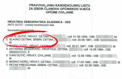 Srpski mediji se raspisali: 'Srbin Četnik na listi je HDZ-a. Franjo Tuđman se prevrće u grobu!'