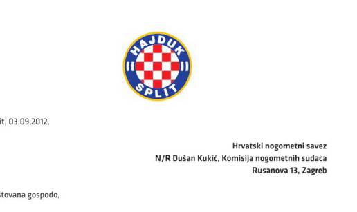 Hajduk ne staje: Šalju dopise o sucima u HNS i udrugu HNL-a