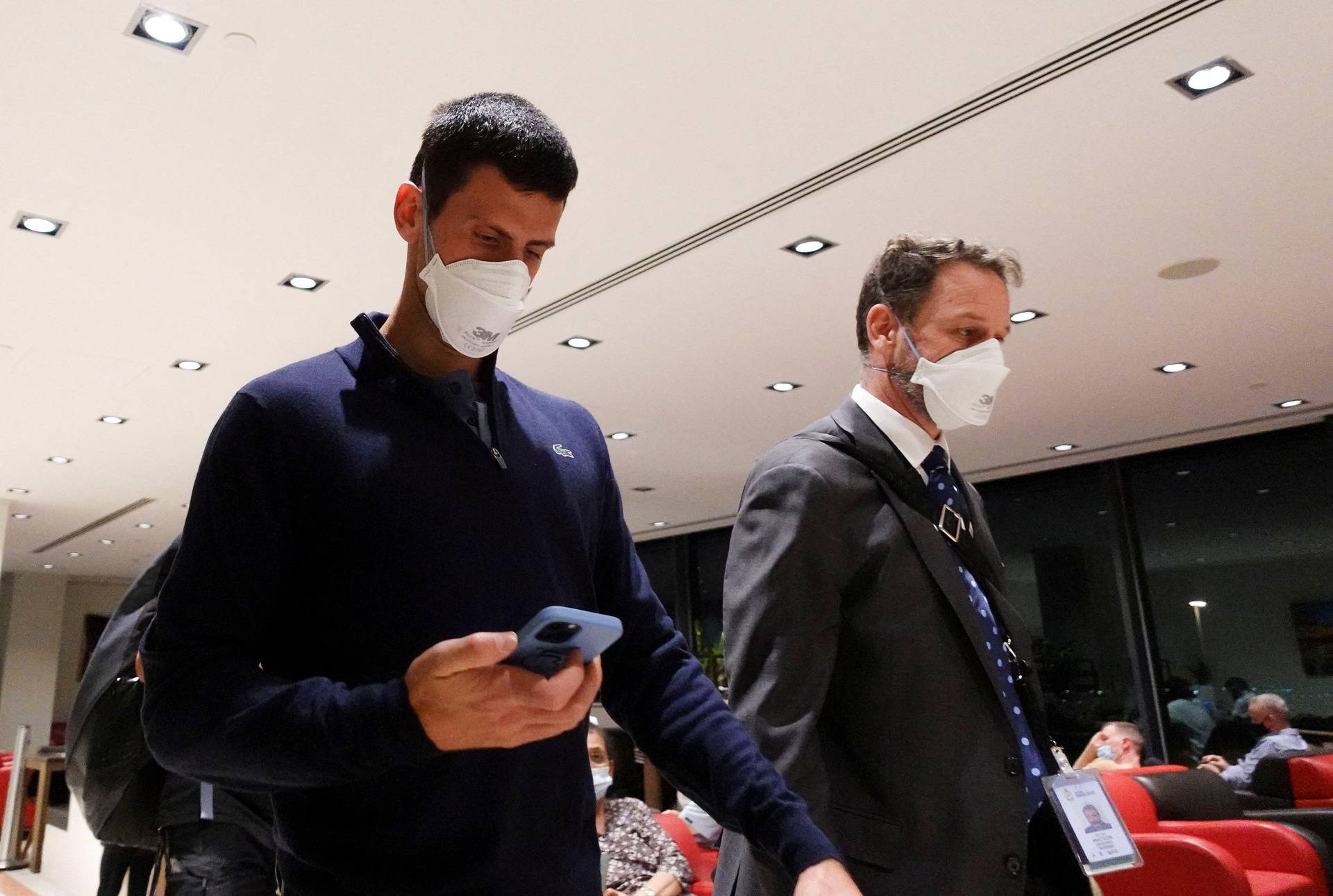 FILE PHOTO: Novak Djokovic federal court hearing, in Melbourne