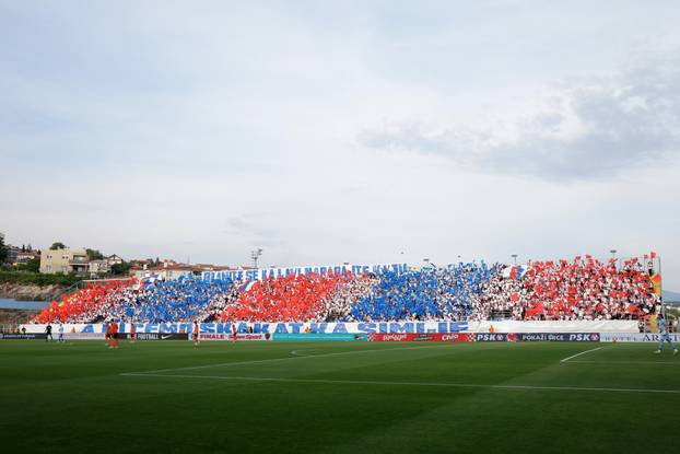 Atmosfera na stadionu tijekom finala SuperSport Hrvatskog nogometnog kupa između Hajduka i Šibenika