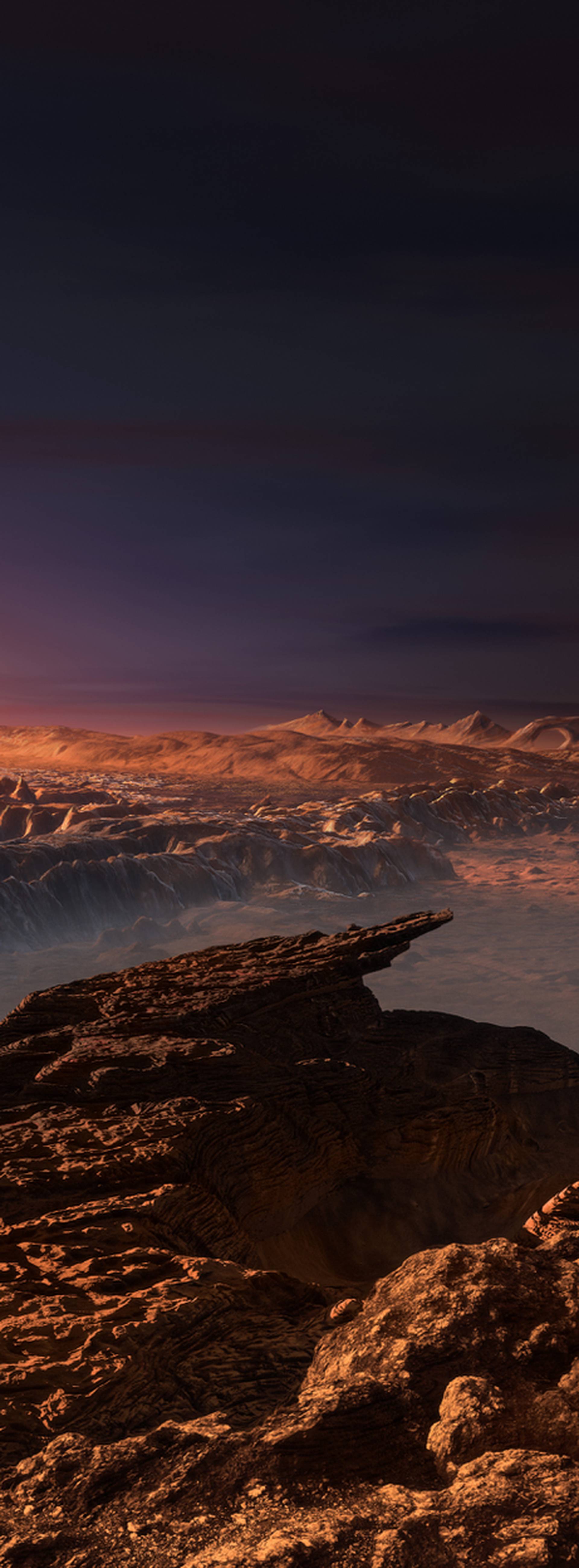 Artist's impression of the planet orbiting Proxima Centauri