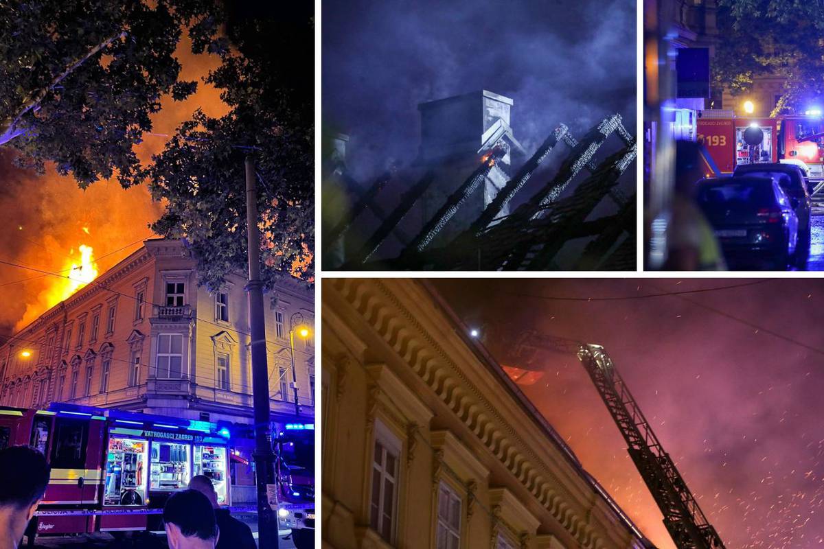 Izgorjelo krovište stambene zgrade u Zagrebu: Nekoliko je teorija o mogućem uzroku...