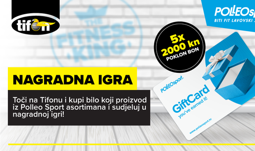 Nagradna igra do 30.4. na Tifonu: sudjeluj i osvoji Polleo Sport poklon bon od 2.000 kn