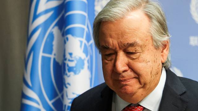 United Nations Secretary-General Antonio Guterres speaks at the United Nations Headquarters in New York