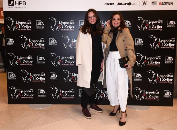 Zagreb: Poznati na premijeri mjuzikla "Ljepotica i zvijer"